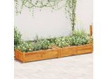 vidaXL Garten-Hochbeet Akazienholz 200x50x25 cm