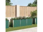 vidaXL Garten-Hochbeet Verzinkter Stahl 240x80x77 cm Grün