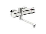 Hansa Infrarot-Waschtischwandarmatur HANSAELECTRA Batteriebetr., THM, Ausl. 286mm, chrom (08866202)