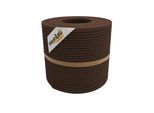 zaun zu® Sichtschutz Rille Gelocht 30 Prozent PP Streifen Braun 26m