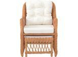Rattanstuhl HOME AFFAIRE, braun, B:67cm H:91cm T:75cm, Stühle, Rattanstuhl, Handarbeit, Masse (B/T/H): (67/75/91)