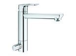 Grohe BauLoop Spültisch-Einhebelmischer 31713000 chrom, schwenkbarer, mittelhoher Auslauf