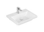 Villeroy und Boch Subway 3.0 Schrank-Waschtisch 4A706LRW 60x47cm, Unterseite geschliffen, mit 1 Hahnloch/ohne Überlauf, stone white C-plus