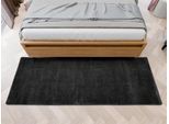 Hochflor-Teppich OCI DIE TEPPICHMARKE "Soft Dream, auch als Läufer erhältlich", grau (dunkelgrau), B:80cm H:30mm L:250cm, Kunstfaser, Teppiche, Hochflor-Teppich, besonders weich durch Microfaser, Wohnzimmer