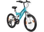 Galano FS180 Kinderfahrrad ab 6 Jahre 120-135cm Mädchen Jungen Fahrrad 20 Zoll 6 Gang Mountainbike Fully mit V-Brakes MTB