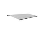 Halbkassettenmarkise 3 m, Modell Premium, Stoff Hellgrau, ohne Volant, Kurbel-Antrieb, 1500 x 3000 mm, individuell konfigurieren