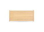 Zaun, Aluminium, Holzoptik, Eiche Hell Dekor, Modell Leonding, flexible Befestigungssysteme, Zaunelement individuell konfigurierbar