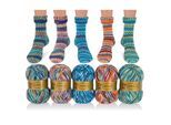 Woll Butt Socke 8-fach Color