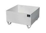 Bauer Auffangwanne VAW-1, L 800 B x 800 x H 465 mm, bis 210 l, Edelstahl, unterfahrbar