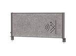 MAUL Tisch-Trennwand MAULconnecto Uplight, LED-Beleuchtung, 1200 x 500 mm, anthrazit