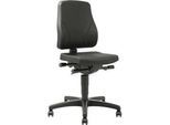 Drehstuhl All-In-One Trend 9633, mit Rollen, Kunstleder, Skai schwarz