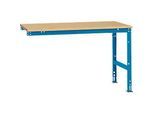 Manuflex Ansatztisch UNIVERSAL Standard, Tischplatte Multiplex, 1500x1000, lichtblau