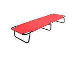 vidaXL Klappliege Rot Stahl