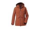 Parka KILLTEC "KOW 16 WMN PRK", Damen, Gr. 48, braun (kupfer), Obermaterial: 100% Polyester.Futter: 100% Polyamid.Futter 2: 100% Polyester.Füllung: 100% Polyester, Jacken Parka, Wasser- u. winddichter Damen Funktionsparka mit hoher Atmungsaktivität