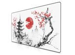 Titanwolf Gaming Mauspad XXXL Speed Gaming Mousepad 1200x600 mm, Deskpad, rutschfest & abwaschbar, für Speed & Präzision, Japan Ink Painting