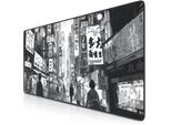 Titanwolf Gaming Mauspad XXL Speed Gaming Mousepad 900x400 mm, Deskpad, rutschfest & abwaschbare Rückseite, für Speed & Präzision, Manga