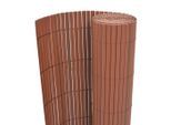 vidaXL Gartenzaun Braun 150 x 300 cm PVC