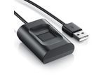 CSL USB-Fingerabdrucksensor, Fingerprint-Scanner, bis 10 IDs, Plug & Play, Windows 8-11, für Login & Sicherheit