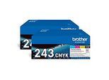 2er-Set Original Brother Toner TN-243 CMYK, Mixpack, cyan, magenta, gelb, schwarz