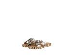 TOM TAILOR Damen Flache Sandalen mit Animal-Print, silber, Animalprint, Gr. 39
