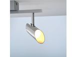 LED-Deckenstrahler Risell, Länge 35 cm, aluminiumfarben