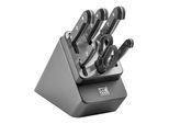 ZWILLING Gourmet 7-tlg, Selbstschärfender Messerblock, Anthrazit