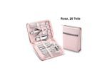 TPFBeauty Maniküre- & Pediküre-Set 26-teilig aus Kunstleder - Braun