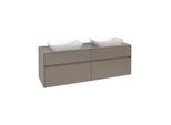 V&B Waschtischunterschrank Collaro 160x54,8x50cm, f 2 WT, LED 12W, bla Oa ; Villeroy & Boch (C123B0AB)