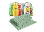 SmoothieDog 6er Pack Mix 6x 250ml + Trixie Backmatte Grün
