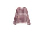 TOM TAILOR Damen Langarmshirt mit Muster, rot, Kariert, Gr. M