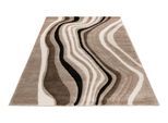 Teppich OBSESSION "My Frisco 283", grau (taupe), B:240cm H:12mm L:330cm, Polypropylen, Teppiche, Teppich, modernes Wellendesign, Wohnzimmer, Schlafzimmer