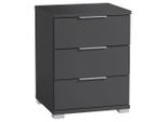 Boxxx Nachtschrank, Graphit, Kunststoff, 3 Schublade(n) Schubladen, 46x61x42 cm, Schlafzimmer, Nachttische