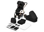lionelo Kombikinderwagen Amber 2 in 1 Black Onyx