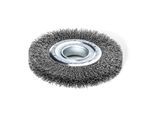 Lessmann Rundbürste 250 mm gewellter Stahldraht, Breite 32-37 mm