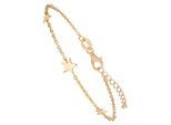Armband JOBO "Sterne", gold (goldfarben), Armbänder, Damen, 19cm, Silber 925 (Sterlingsilber), Armband, 925 Silber vergoldet 19 cm