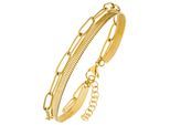 Armband JOBO, gold (goldfarben), Armbänder, Damen, 20cm, Edelstahl, Armband, aus Edelstahl goldfarben beschichtet 20 cm