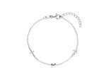 Armband JOBO "Glaube Liebe Hoffnung", silber (silber 925), Armbänder, Damen, 19cm, Silber 925 (Sterlingsilber), Armband, 925 Silber 19 cm