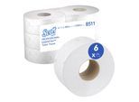 Scott Essential Jumbo Toilettenpapierrolle, 6 Rollen x 380m Blatt 2-lagigen Toilettenpapiers ; SCOTT Safety (8511)