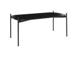Beistelltisch meet by Paperflow Meet, Rechteck, furniertes MDF, Stahlgestell, B 1000 x T 500 x H 400 mm, schwarz/schwarz