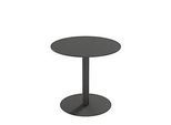 meet by Paperflow Outdoor-Tisch Cross, rund, Tellerfuss, Ø 800 x H 750 mm, schwarz/mattschwarz