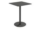 meet by Paperflow Outdoor-Tisch Cross, quadratisch, Tellerfuss, B 800 x T 800 x H 1100 mm, schwarz/mattschwarz