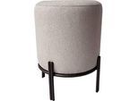 meet by Paperflow Hocker Nest, mit Schutzkappen, Polyester & Stahl, grau