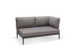 ScanCom Topaz Ecksofa 2-sitzer aus Aluminium