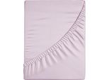 Spannbettlaken CASATEX "Jersey-Elasthan", lila (erica), 1 Stk., Jersey, 140-160x200-220 25cm, Jersey, Obermaterial: 96% Baumwolle, 4% Elasthan, Bettlaken, Spannbettlaken, mit Elasthan