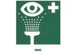 KWC Aquarotter Sicherheitszeichen, Augendusche, Klebefolie, 2000101153 2000101153