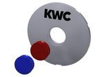 KWC Aquarotter Firmenplakette, weiß, Farbstopfen, 2000104793, 2000104793 2000104793