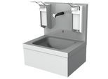 KWC Aquarotter Hygienewaschplatz, elek., Edelstahl, AP, Thermostat, 550x650x425 mm, 230 VAC, 2030062 2030062338