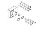 KWC Aquarotter Verlängerungsset, F5, hydr. u. elek. Therm-Arm., 25 mm, 2030067889 2030067889