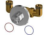 KWC Aquarotter Durchgangsventil, F3, hydr., DN20, für Duschpaneel, 3600009676, 3600009676 3600009676