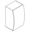 KWC Aquarotter Händetrockner, STRATOS, Edst., IR, 156x267x130 mm, 230 VAC, 3600008862 3600008862